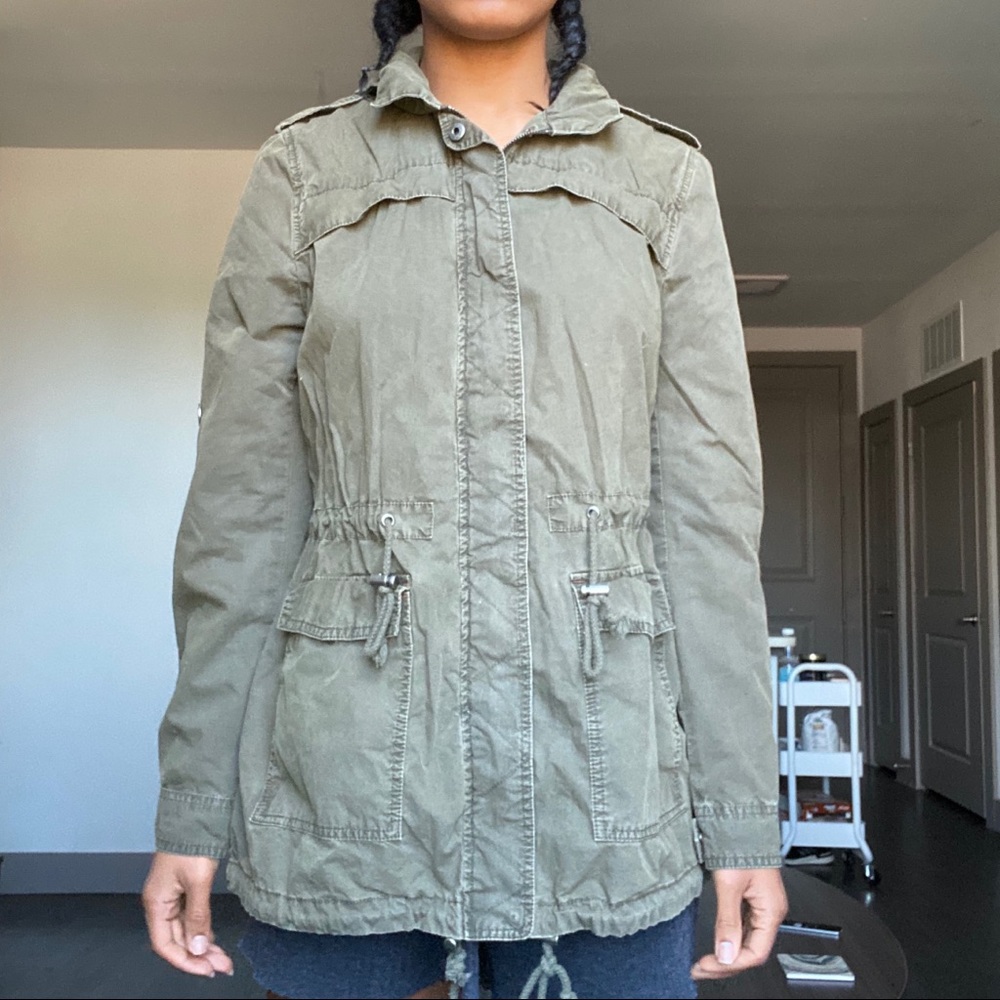 Olive Cargo Jacket